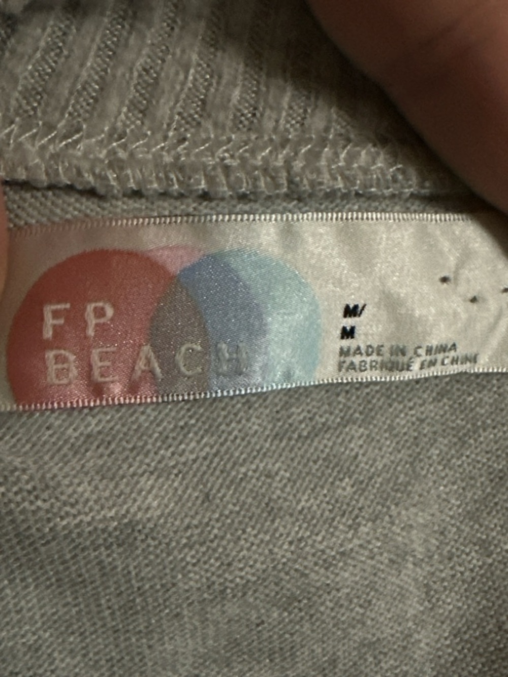 Free People Beach Last Call Mini Dress Gray Medium Slouchy OB1245568 Cozy Soft - Picture 10 of 13
